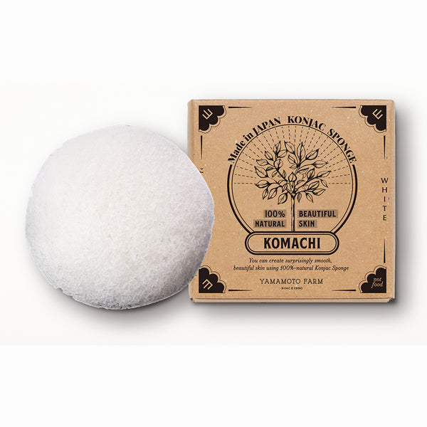 こんにゃくスポンジKOMACHI 白 12個入り|Konjac Sponge Japan Official